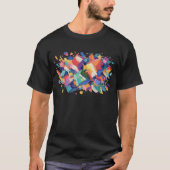 Abstract Paint Collision Tシャツ (正面)