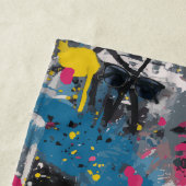 Abstract Paint Splash Urban Art ビーチタオル (インサイチュ)