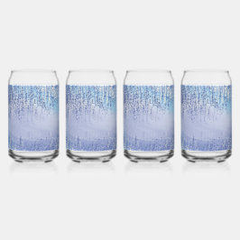 Abstract Paint Splatter Drinking Glass ガラス缶