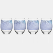 Abstract Paint Splatter Drinking Glass
