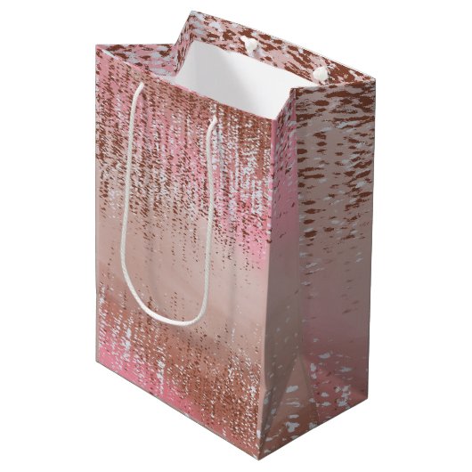 Abstract Paint Splatter Gift Bags ミディアムペーパーバッグ (正面アングル)