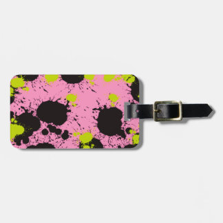 Abstract Paint Splatter Pattern ラゲッジタグ