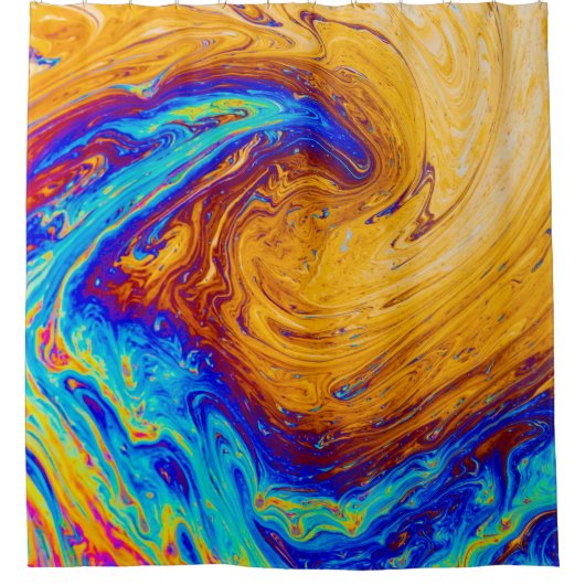 Abstract painting シャワーカーテン (正面)