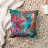 Abstract painting. Brushstrokes, spots of paint. M クッション (ブランケット)