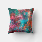 Abstract painting. Brushstrokes, spots of paint. M クッション (裏面)