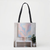 Abstract Painting Dripping on a Bench トートバッグ (正面)
