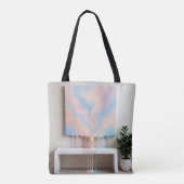 Abstract Painting Dripping on a Bench トートバッグ (裏面)