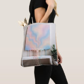Abstract Painting Dripping on a Bench  トートバッグ (クローズアップ)