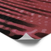 Abstract Painting Of A Magenta Pink Cobweb ポスター (角)