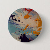 Abstract painting pin 缶バッジ (正面)