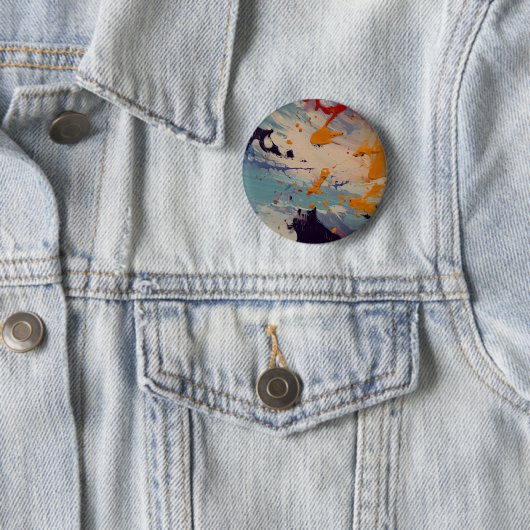 Abstract painting pin 缶バッジ (インサイチュ)