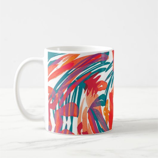 Abstract painting texture. Art wallpaper. Simple d コーヒーマグカップ (左)