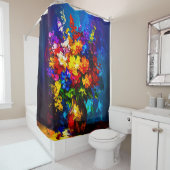 abstract Palette Knife Shower Curtain シャワーカーテン (インサイチュ)