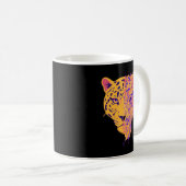 Abstract Panther Identity – Symbolic Modern Art コーヒーマグカップ (正面右)