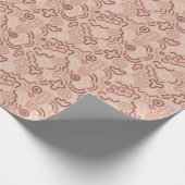 Abstract Party Doodle Pattern ラッピングペーパー (角)