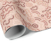 Abstract Party Doodle Pattern ラッピングペーパー (ロールコーナー)