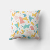 Abstract Pastel Blob Pattern クッション (裏面)