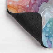 Abstract Pastel Colored Waves マウスパッド (コーナー)