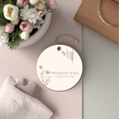 Abstract Pastel Design: Modern Florals & Geometry フェイバータグ