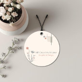 Abstract Pastel Design: Modern Florals & Geometry フェイバータグ