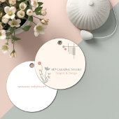 Abstract Pastel Design: Modern Florals & Geometry フェイバータグ