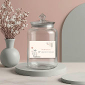 Abstract Pastel Design: Modern Florals & Geometry フードラベル