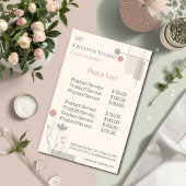 Abstract Pastel Design: Modern Florals & Geometry 便箋