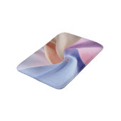Abstract Pastel Fabric Flow with Gentle Curves バスマット (アングル)