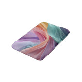 Abstract Pastel Fabric Waves  バスマット (アングル)