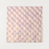 Abstract pastel glowing quatrefoil pattern タペストリー (正面(横))