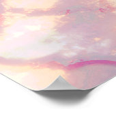 Abstract pastel glowing quatrefoil pattern ポスター (角)