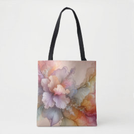 Abstract Pastel Lavender Floral Cloud Landscape トートバッグ
