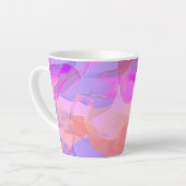 Abstract Pastel Layers small カフェラテマグ (左アングル)