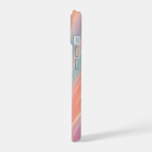 Abstract Pastel Radiance Phone Case iPhone 15ケース (左側面)