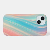Abstract Pastel Radiance Phone Case iPhone 15ケース (裏面横)