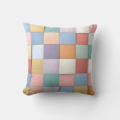 Abstract Pastel Tile Wall Pattern クッション (正面)