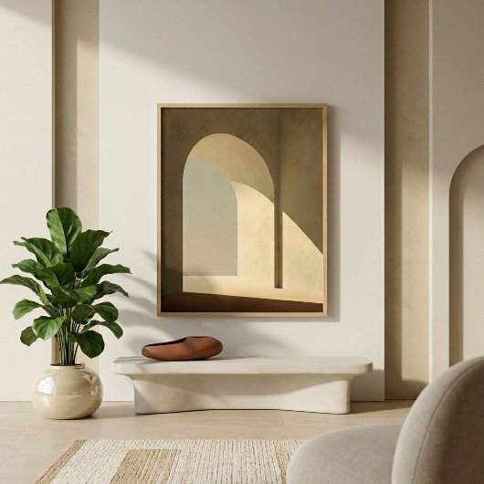 Abstract Path Wall Art for Living Room Decor ポスター