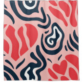 abstract pattern シャワーカーテン (正面)