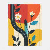 abstract pattern フリースブランケット (正面)