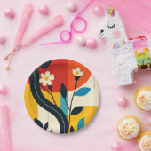 abstract pattern ペーパープレート (パーティー)