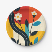 abstract pattern ペーパープレート (正面)