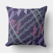 Abstract Pattern Art Of Watercolor Brushstrokes アウトドアクッション (正面)