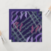 Abstract Pattern Art Of Watercolor Brushstrokes カード (正面/裏面インサイチュ)