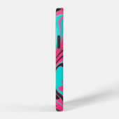Abstract pattern background with gradient texturea iPhoneケース (右側面)