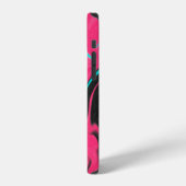 Abstract pattern background with gradient texturea iPhoneケース (左側面)