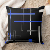 Abstract pattern - blue クッション (ブランケット)