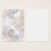 Abstract Pattern Earring Business Cards (正面&裏面)