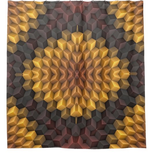 Abstract pattern manipulationabstract,art,artistic シャワーカーテン (正面)