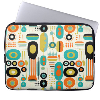 Abstract Pattern Mid Century Modern Colorful RETRO ラップトップスリーブ