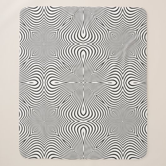 Abstract pattern of wavy stripes or rippled 3D rel シェルパブランケット (正面)